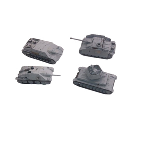 1/72 WW2  German Tank Models. Finished Models. 4 Piece Lot. All Track Vehicles.